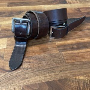 Vintage Banana Republic 36 Brown Leather Belts